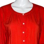 Velvet by‎ Graham & Spencer Shirt Womens Small Red Orange Blouse Office Casual Size M Photo 4