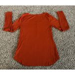 a.n.a  Women's Burnt Orange Ripped Long Sleeve Tee Size Medium Photo 7
