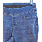 Denim & Co . Cozy Touch Denim Roll-On Jeggings Deep Indigo Size 6 Stretch Photo 4