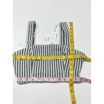 ZARA  Striped Denim Crop Bodice Tank Top Sleeveless‎ Blue White Small Photo 6