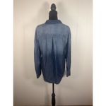 Cloth & Stone Shirt Womens Medium Blue Tencel Lyocell Denim Chambray Button Up Photo 1