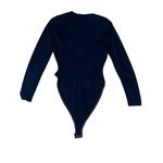 Donna Karan Black Wool Blend Long Sleeve Crewneck Bodysuit Women’s Size 4 Photo 1