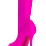 AZALEA WANG STAR STRETCH SERENITY BOOTIE IN PINK size 7 Photo 5