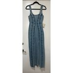 Dala On Tap Midi Paneled Denim Dress Canyon Blue Size 24 NWT Organic Cotton Photo 1