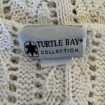 Vtg Ivory White Crochet Vest Medium Turtle Bay Open Knit 80s 90s Coquette Photo 4