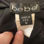 Bebe  Black Wrap Dress With Lace and Rhinestone Cutout On Left Side VINTAGE Y2K Photo 6