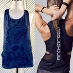SoulCycle Black Abstract Loose Armpit Tank Top Photo 1