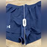 Under Armour Women’s Sz L Navy Kick Split Athletic Shorts Photo 7
