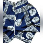 Vintage 80s Teddi Trouser Blouse Shorts Women’s 26” Waist Blue Photo 9