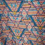 Kori  America fringe kimono s/m colorful Aztec geometric lightweight coverup Photo 4