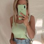 ZARA NWT  green knit crop top. Photo 9