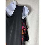 East 5th  Floral Cold Shoulder Top Size Large Black Multi Flutter Sleeve Size L Photo 2
