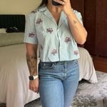 Maeve Button Down Blouse Photo 3