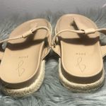 Joie  Nacho Sandal Thong Slide Espadrille Light Tan Vegan Casual Sandals Size 7.5 Photo 4