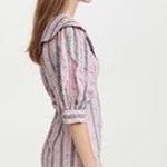 Ganni | Floral Striped Seersucker Dress | 32 Photo 2