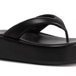 Balenciaga Padded Rise Platform Leather Thong Sandals in Black, Size 41 $695 Photo 14