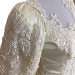 VINTAGE 80s Wedding Dress White Size undefined Photo 4