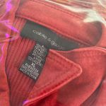 Cable & Gauge  Mix Media Suede leather Jacket Womens Size‎ XL Knit Long Sleeve Photo 9