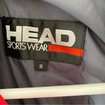 Head Vintage  Red Studded Crop Ski Jacket Coat size 8 Photo 4