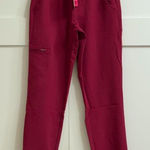 FIGS Women's Zamora Jogger Scrub Pants in Deep Cranberry, Size XXS Photo 0