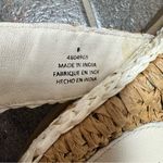 Free People  FP Roma Raffia Slip On Ankle Strap Platform Sandals Tan White 8 Photo 7