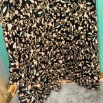 Woman Within  Sheer Black Blouse with Floral Design Photo 5