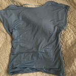 Stradivarius  Open Back Blue Top Photo 0