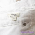 Madewell New!‎  High-Rise Denim Shorts in Tile White size 37 Photo 12