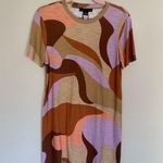 Sanctuary | Cityscape Printed Cap Sleeve Cutout Back Shirt Dress Small NWT Photo 3