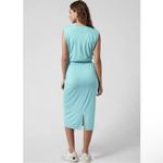 Athleta NEW  Santorini Cinch Sleeveless Midi Dress Light Blue Medium Tall MT NWT Photo 1