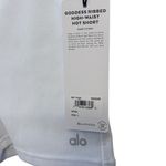 Alo Yoga GODDESS RIBBED HIGH-WAIST HOT SHORT WHITE Large NWT ( sold out) Photo 7