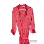 Victoria's Secret NWT gold label Victoria Secret pink/coral color satin full length robe SZ‎ small Photo 1