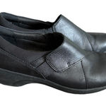 Clarks Women's Grasp High Black Leather Slip On Clogs Shoes Size 7 Photo 0