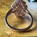 Natural Rose de France Amethyst Sterling Silver Cocktail Ring Size 10.5 Pink Photo 4