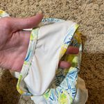 Lands' End  4 Twist Front Underwire Tankini Skirt Bottoms Swimsuit Set Lemons Blue Photo 12