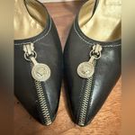 Versace Gianni black leather pointed heels size 40 Photo 8
