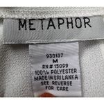 Metaphor NWT ‎ Ivory Layered Flowy Beach Cruise Dress Pants Med Wide Leg Comfort Photo 4