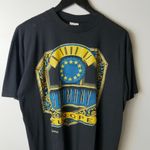 Vintage 90s A Tour of Germany Europe T Shirt Black Large L USA Graphic Tee Solid Photo 13