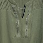 New Direction  Blouse With Pleated Accent - Size Large - Green. NWT Photo 1