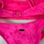 Triangl Swimwear Neon Hot Pink Floral Two Piece Bikini Set Size XS Photo 6
