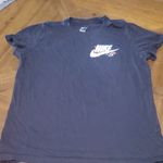 Nike Black Tee with White Logo Monogramed (L) Photo 0