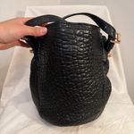 Alexander Wang  Diego Bucket Bag, Black Pebbled Lambskin w/ Rose Gold Studs, VGUC Photo 3
