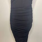 Guess Women's Size Small Shirred Mesh Bodycon Dress Black Sheer Sleeveless NWT Photo 2