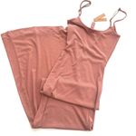 SKIMS  Ribbed Long Slip Dress In Rose Clay Photo 3