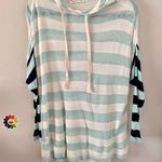 Hippie Laundry ⚓️✌🏼Nautical Striped Hoodie w/ Contrasting Sleeves Oversized✌🏼⚓️ ~med Photo 0