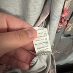 Unbranded Gray Open Front Cardigan Women's Size XL Floral Lightweight Cover Up Photo 4