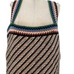 Veronica Beard Livina Striped Cotton Tank Top Crochet Knit Multicolor Size XL Photo 4