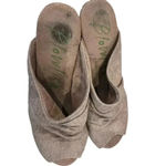 blowfish  womens CORK PLATFORM PEEPTOE MULES SIZE 8.5 Photo 7