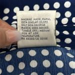 Allison Daley 3/4 Sleeves Button Up Shirt Women's Polka Dot Dark Blouse Sz 14 Photo 7