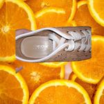 Geox  Respira‎ Tan Sneakers with Floral Cutouts Size 8 Photo 3